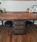 Image result for Industrial Desk with Drawers