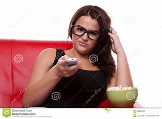 Image result for image bored woman watching tv