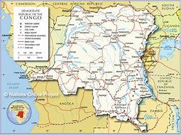 Image result for Democratic Repulbic of the Congo On a Map