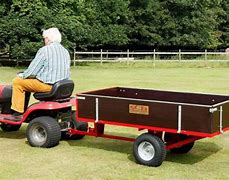 Image result for Riding Lawn Mower Hauling Trailer