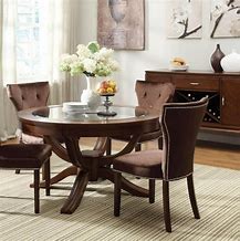Image result for glass top dining table decor