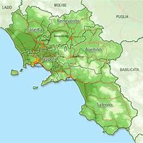 Image result for Campania Region Italy Map
