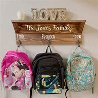 Image result for Backpack Wall Hanger Initials