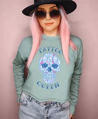 Image result for PLT White Cropped Sweatshirt