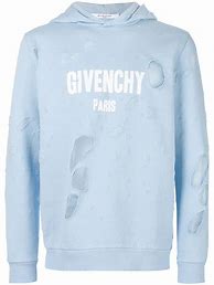 Image result for Givenchy Blue Disstressed Hoodie