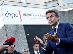 Image result for Macron Visit Hospital