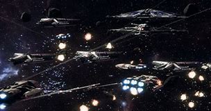 Image result for BSG Galactica Space Battle