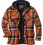 Image result for Men's Hooded Flannel Jacket, Red XL