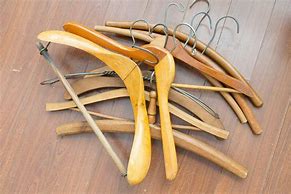 Image result for vintage wooden hangers