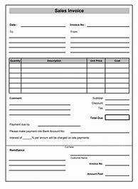 Image result for Free Sales Invoice Forms