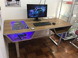 Image result for Desk with Built in Computer