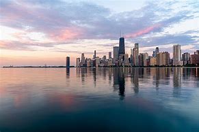 Image result for Chicago Skyline Sunrise