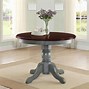 Image result for 42 Round Walnut Dining Table