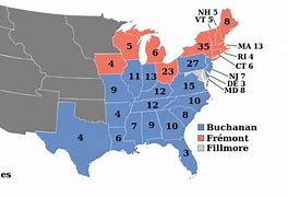 Image result for 1856 Presidential Election Results Map