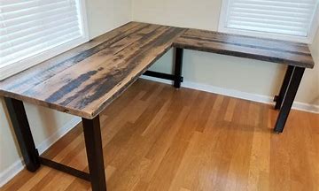 Image result for Reclaimed Wood Office Desk Furniture
