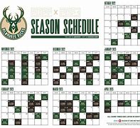 Image result for Milwaukee Bucks Basketball Schedule Printable