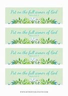 Image result for Armor Of God Bookmark