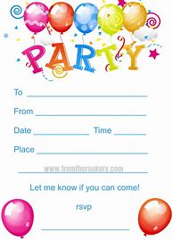 Image result for Invitation Card for Kids Birthday Party