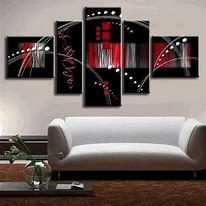 Image result for Black and Red Wall Art