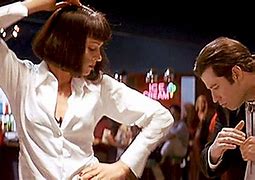 Image result for Pulp Fiction Dance Scene Black and White