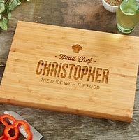 Image result for Stamped Elegance Personalized Bamboo Cutting Board - 14X18