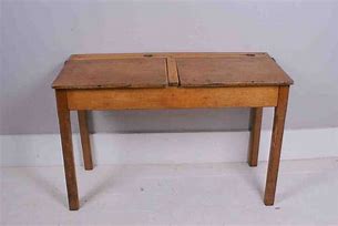 Image result for Vintage Wooden School Desk