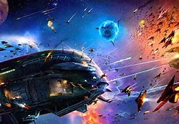 Image result for Sci-Fi Space Battles Art