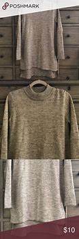 Image result for H&M - Long-Sleeved Tunic - Brown