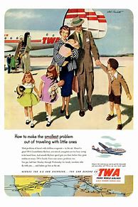 Image result for 1950s Airline Ads