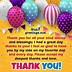 Image result for Facebook Birthday Thank You Quotes