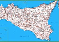Image result for Map of Sicily Cities