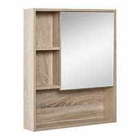 Image result for Kleankin Wall-Mounted Wooden Storage Bathroom Medicine Cabinet With...