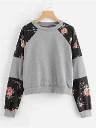 Image result for Printed Floral Sweatshirt