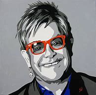 Image result for Elton John Drawing Black and White