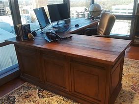 Image result for Black Chestnut Wood Desk