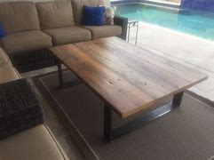 Image result for Reclaimed Wood Outdoor Table