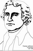 Image result for Outline of Thomas Jefferson Head
