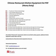 Image result for Chinese Restaurant Kitchen Equipment