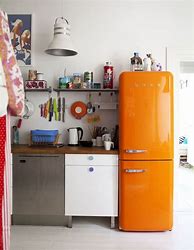Image result for Retro Refrigerator Modern Kitchen