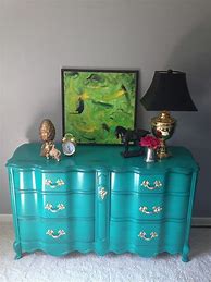 Image result for Turquoise Painted Dresser