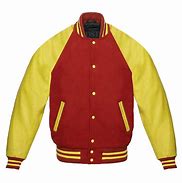 Image result for Red Black and Yellow and Green Varsity Jacket