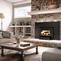 Image result for Built in Fireplace Wood Stove
