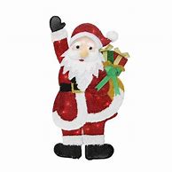 Image result for Wayfair Decorative Jointed Santa In Red/White, Size 66.0 H X 27.0 W X 0.01 D In