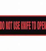 Image result for No Knives Sign