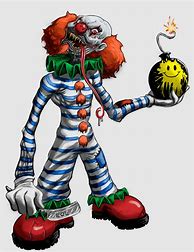 Image result for Creepy Clown Art