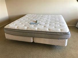 Image result for Sleep Number King Soft Modern Upholstered Bed, Stone Linen