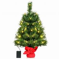 Image result for Small Christmas Trees with Lights