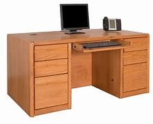 Image result for Double Pedestal 50 Inch Desk