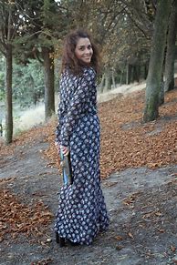 Image result for Long Dress with Denim Jacket