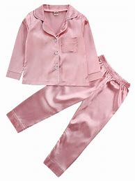 Image result for Girls Silk Pyjamas